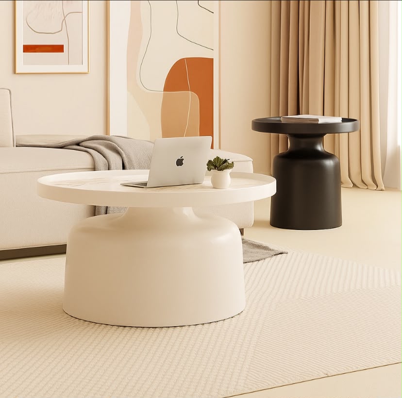Dune Pedestal Coffee Table Set