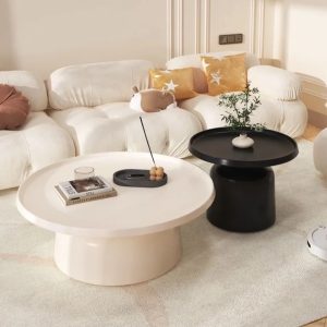 Dune Pedestal Coffee Table Set - Image 2