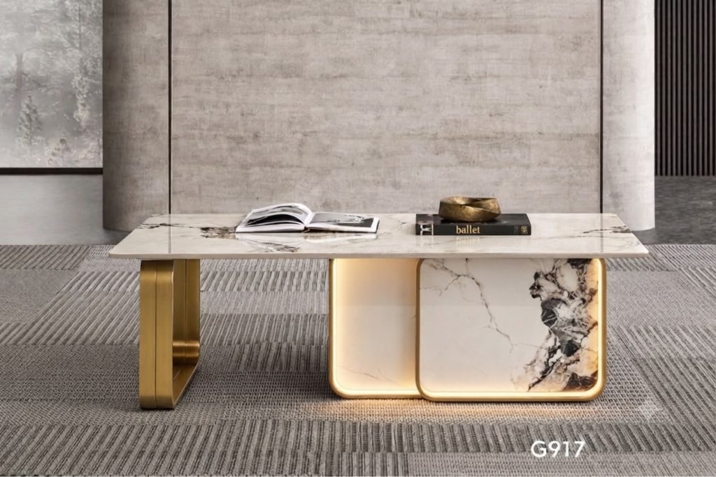 Lumina Rectangular Marble Coffee Table