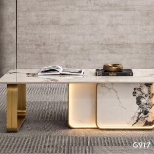 Lumina Rectangular Marble Coffee Table - Image 1