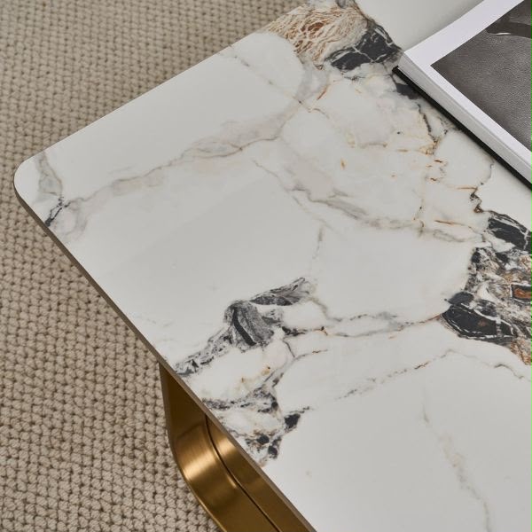 Lumina Rectangular Marble Coffee Table