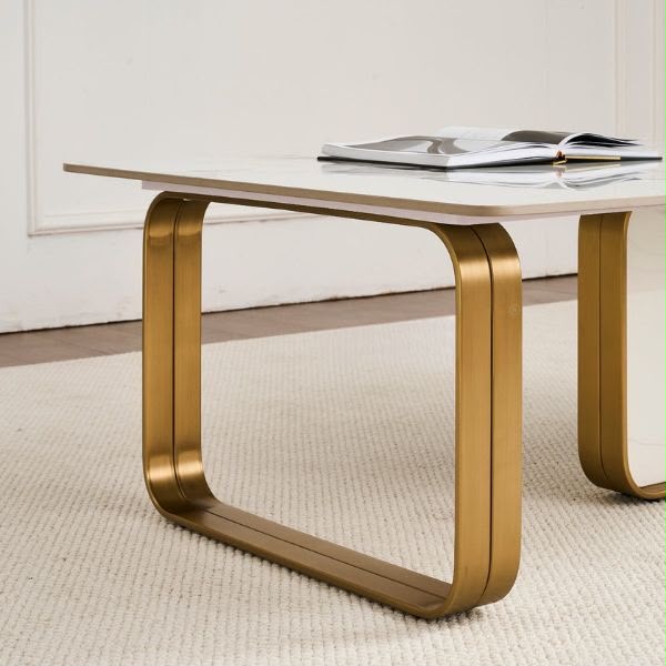 Lumina Rectangular Marble Coffee Table