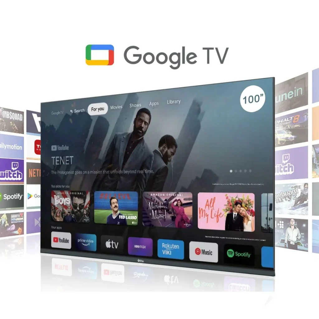 ISTAR 100" 4K Ultra-HD Smart Google TV – G100 Cinema Series