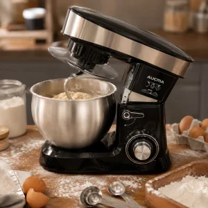 AUCMA 1200W Stand Mixer with Stainless Steel Bowl - Image 2