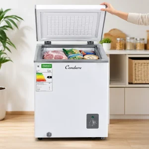 Condere 55L Compact Chest Freezer with Top-Opening Lid - White - Image 3