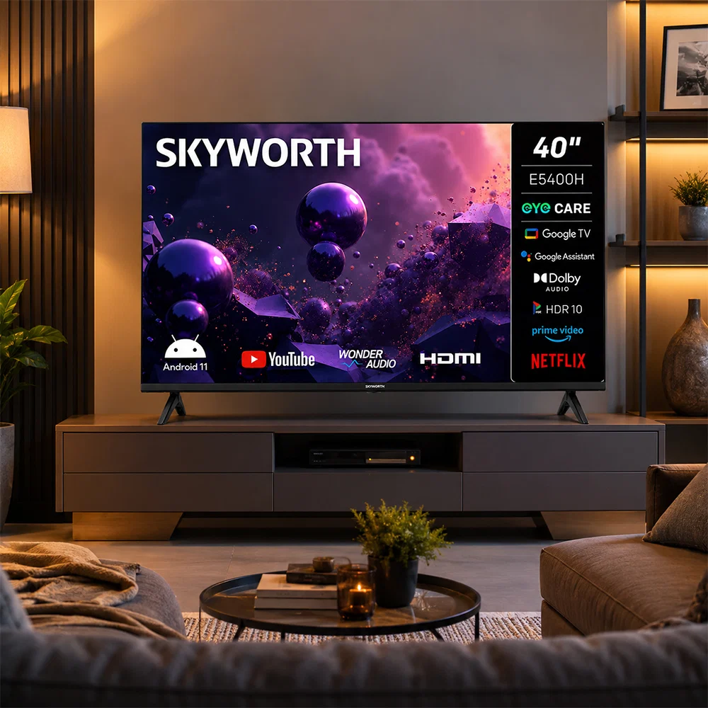 Skyworth 40-Inch FHD Google Smart TV with Eye Care