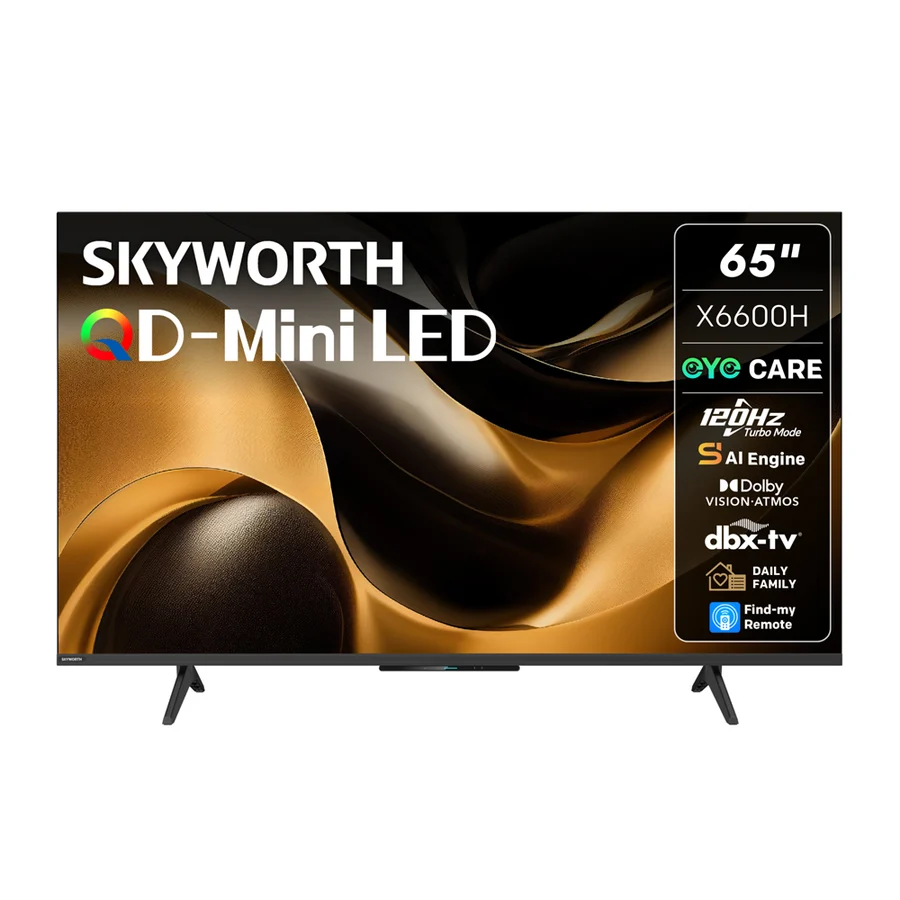 Skyworth 65-Inch Mini LED 4K UHD Google Smart TV with Eye Care